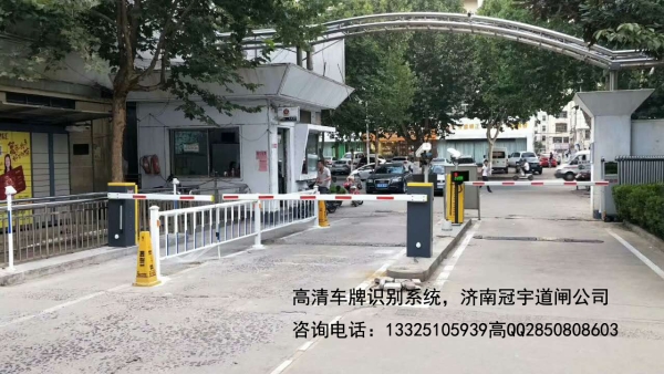 东营沧州广告道闸安装，车牌识别改造价格